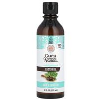 GuruNanda, Cold Pressed Castor Oil, 8 fl oz (237 ml) white