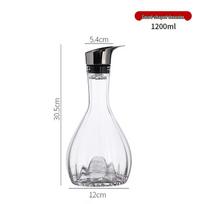 Gourd Waterfall Crystal Wine Decanter white