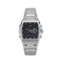 Casio Edifice Metal Black Madingas Universalus Atsitiktinis Dizainas Pasaulio Laikas Kvarcinis Mechanizmas Nerūdijančio Plieno Apyrankė Vyriški laikrodžiai EFA-120D-1AV Black Dial black