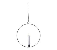 Eglo 411485 - LED Kalėdinė dekoracija FLAMME RING 1xLED/0,06W/1xAA juoda