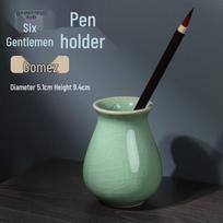 Yushui Lake Celadon Ceramic Brush Pen Holder gray