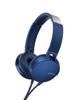 Sony MDR-XB550AP L Blue EXTRA BASS Wired Headphones, Foldable, Mic & Remote mėlyna
