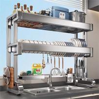 Youshu 304 Stainless Steel Dish Drying Rack gray