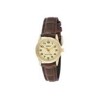 CASIO G-Shock LTP-V001GL-9BUDF auksinis laikrodis LTP-V001GL-9BUDF Gold Dial Regular Box beige