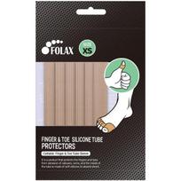 Forex toe finger protection silicone tube, pack of 6, 1 skin gray