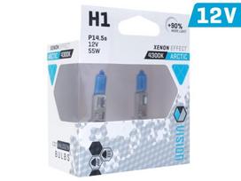 Żarówki VISION arctic white H1 12V 55W P14,5s U E4 +90%, 2 szt. 1