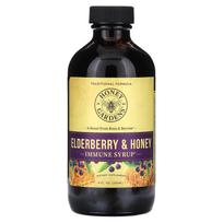 Zand, šeivamedžio uogų sirupas bitės įgėlimo terapija žalias medus su ekologišku obuolių sidro actu, propolis, 8 fl oz (240 ml)