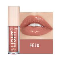 Mirror Pearl Lip Gloss Waterproof Long Lasting Moisturizing Lipstick Shine Glitter Women Makeup Cosmetics 12 Colors, 10, 10, 1 Piece brown