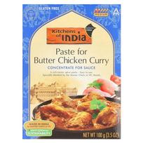 Kitchens of India sviestinio vištienos curry pasta, koncentruotas padažas, švelnus 100g (3,5 uncijos) blue