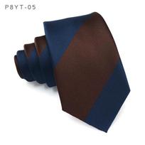 Prabangus 8CM vyriškas kaklaraištis Dryžuoti kaklaraiščiai Vyrui Jaunikis Pamergiai Žakardiniai Austi Ascot Formalūs Verslo vakarėlio aksesuarai black
