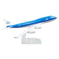 „Rare Corporation KLM Boeing 747“ lietaus lydinio lėktuvo modelis, 16 cm (15 serija) blue