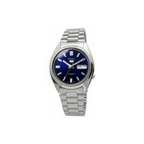 SEIKO No. 5 Series Translucent Luminous Waterproof Automatic Steel Strap Men's Watch Blue Dial SNXS77 mėlyna