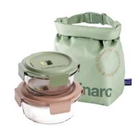 Luminarc Berg Round Glass Food Container Set, 3-Piece beige