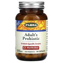 Flora, Adult Probiotic, 17 Billion Cells, 60 Capsules