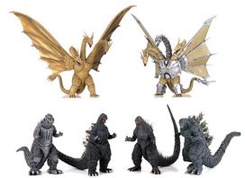 Art Spirits Gekizo Series Godzilla Monstrų 1 dalis Neskaliniai Dažyti Keičiami Figūrėlės 6 vienetų dėžutė beige