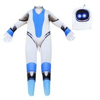 Astro Cosplay Robotų Kostiumas Kombinezonas Vaikams Suaugusiems Helovinas Sceniniai Pasiruošimai Dovana Child 150 white