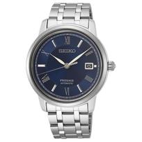 SEIKO Presage series 100m waterproof automatic/manual mechanical movement Steel Strap same style for men and women blue dial SRPF25J1 mėlyna
