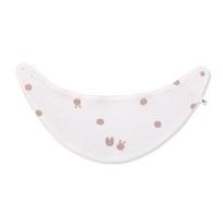 Organic Mom Mocha Dot Bib (MIF7SF08) white