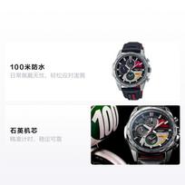 CASIO EDIFICE Honda D93 jungtinis modelis MotoGP čempionato 60-mečio proginis modelis Kvarcinis vyriškas laikrodis juodas ciferblatas EQW-A2000HR-1AJR juoda