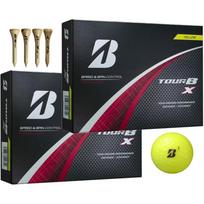 BRIDGESTONE Golfo kamuoliukai TOUR B X XS 2024 m. modelis 2 tuzinai su premija (XYellow2 Dvi dešimtys) black