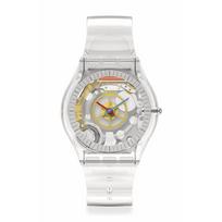 Swatch CLEARLY SKIN SS08K109-S06 Transparent Watch gryna