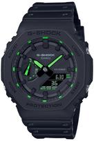 CASIO G-SHOCK GA-2100-1A3JF Neon Accent Series Men's Watch Black Green Analog-Digital Shock Resistant 200m Water Resistant black
