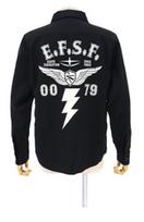 Mobile Suit Gundam Earth Federation Forces B.D.U. Shirt Jacket Black Size: S gray