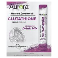 Aurora Nutrascience, Nano-Liposomal, Glutationas, Liposominis gėrimų mišinys, 750 mg, 30 pakuočių, 9 g (0,32 uncijos) kiekviena