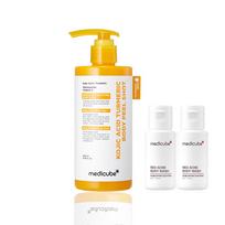 [medicube] Kojic Acid Turmeric Vita Toning Body Peeling Shot 280ml 1 Body Peel Shot (+ 2 Mini Body Washes) white