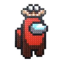 „Deform Block among Us Brawl Stars Cookie Run Kingdom Super Mario Animal Crossing Crafting“ rinkinys, 9–6 paukščių lizdas, populiarūs Korėjos žaislai red