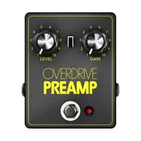 JHS Overdrive Preamp Pedal White AT+ black