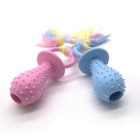 One It For You Puppy Pacifier Teether Tartar Removal, 2 pieces gray