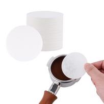 watchget Kavos popierinis filtras Apvalus Espresso Pakuotė Ekrano pakeitimo popierius 53 mm Vienkartinis Kavos Espresso Aparatas Suderinamas su Moka puodeliu 100 lapų white