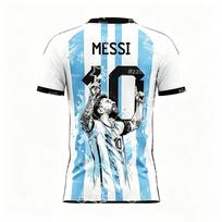 2026 Messi Argentinos komandos futbolo marškinėliai Rungtynių ir treniruočių apranga Vasaros sportas Vyriški marškinėliai Vaikų drabužiai Marškinėliai Y2k Moteris L white