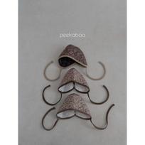 Peekaboo kimchi bonnet, S, wine, Popular baby clothes in Korea gray
