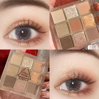 Glitter Eyeshadow Palette Pearl Matte Earth Color Shimmer Waterproof Lasting Pigmented Makeup Cosmetics, 04 03 brown