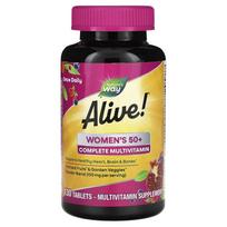 Gamtos kelias, gyvas! Pilnas multivitaminų kompleksas moterims virš 50 metų, 130 tablečių