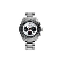 SEIKO Panda kolekcija PROSPEX Saulės energija varomas Nerūdijančio plieno dirželis Laikrodis Vyriški laikrodžiai Baltas ciferblatas SSC911P1 Giant Panda black