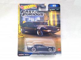 Unopened Hot Wheels Premium Fast Furious 1971 Plymouth GTX (SQ1043) & gray