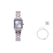 CASIO Women's Silver Watch LTP-V007D-2E- Blue gray
