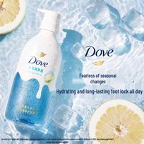 Dove Sea Salt Grapefruit Amino Acid Moisturizing Shower Gel white