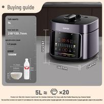 Supor 5L Electric Pressure Cooker CN plug (adapter included) gray