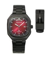 Wristwatch with Day of the Week and Date Long Life [ARTSTATE AS3265] Men's Radio-Controlled Display, (Black) juoda