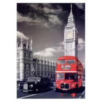 Puzzle Life London in Bus 500 piece picture puzzle, Korean popular puzzles gray