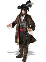 Platus Svajonės Piratas Karibų Jūros Piratai Jauskis Kaip Džekas Pirato Helovino Kostiumas Vyrams ir Suaugusiems Kostiumas, Stilius, Sparrow, Kostiumas, black