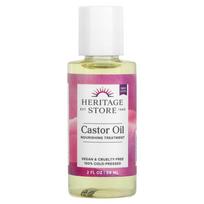 Heritage Store Castor Oil 2 fl oz (59 ml), 1 unit white
