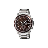 CASIO Men EDIFICE Coffee Watch EFR-526D-5A EFR-526D-5A Silver Strap black
