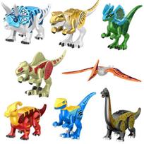 112 Stilius 8vnt/1 rinkinys Dinozaurų konstruktorių žaislai Kaladėlės Figūrėlės Žaislai Vaikams Gimtadienio Kalėdų Dovana 77100 beige