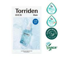 Torriden Dive-In Low Molecule Hyaluronic Acid Mask Sheet 1ea white