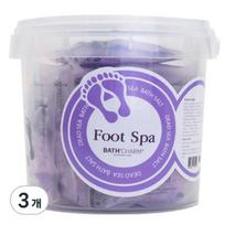 Bath Charm Foot Spa Foot Bath Lavender, 750g, 3 pieces gray